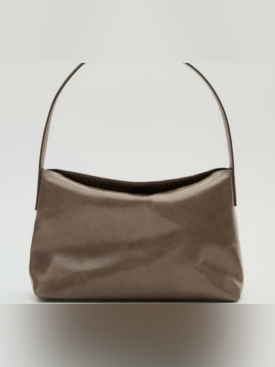 Handbags - Massimo Dutti small leather bag in Taupe